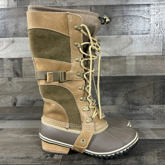 Sorel Conquest Carly Tall Winter Snow Boots - Picture 2 of 10